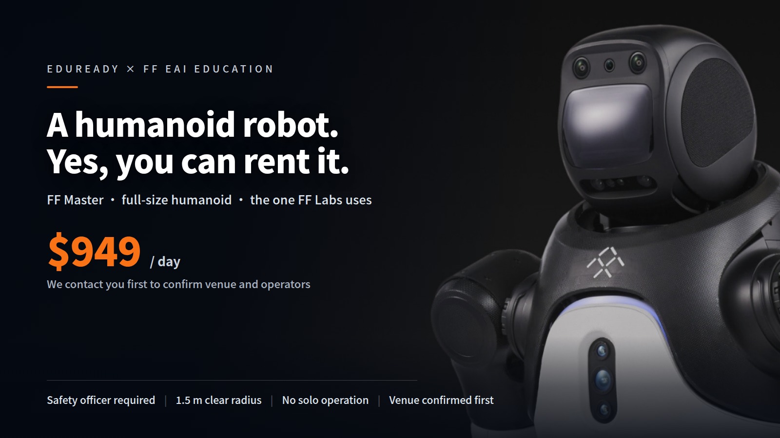 FF Master Humanoid Robot · Daily Rental
