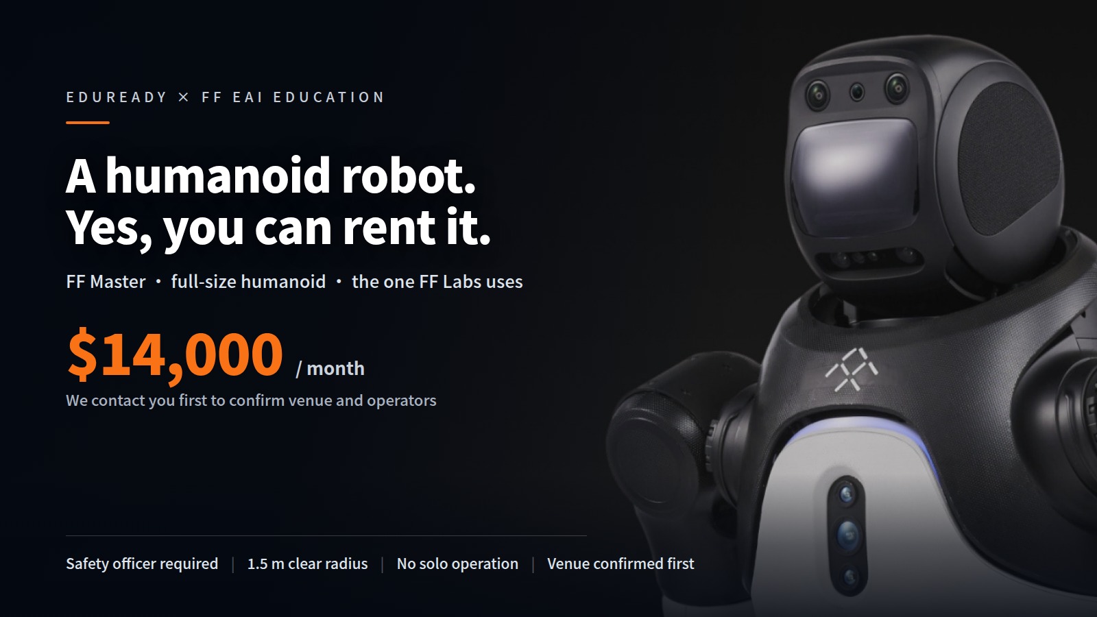 FF Master Humanoid Robot · Monthly Rental